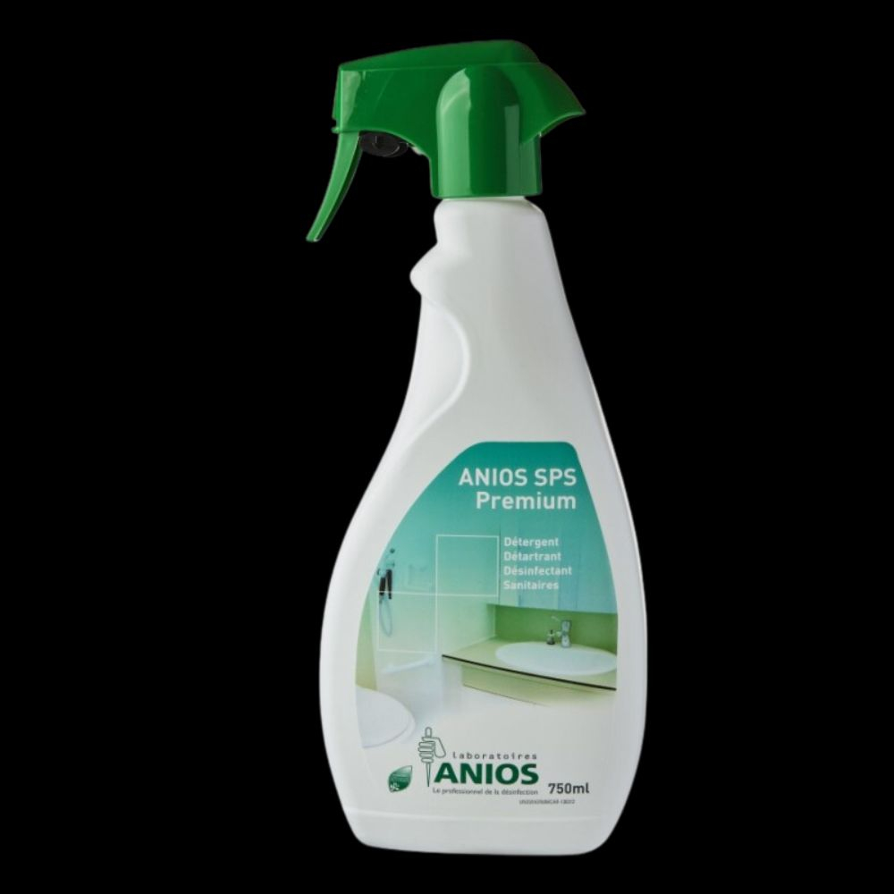 Anios SPS Premium - Détergent, détartrant, désinfectant Sanitaires - Spray  750 ml - Anios